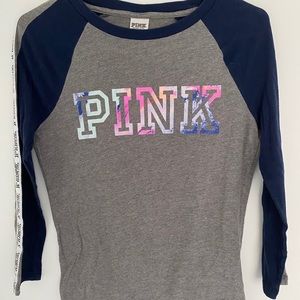 Pink Victoria Secret half sleeve shirt